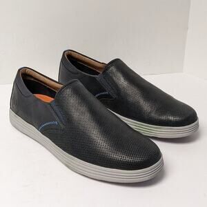 Dunham Colchester Slip-On Loafers, Navy Leather, Mens 11 M
